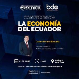 Afiche de la Conferencia: La Economía del Ecuador